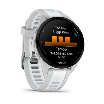 RELOGIO SMARTWATCH GARMIN FORERUNNER 165 010-02863-21 GRAY/WHITE