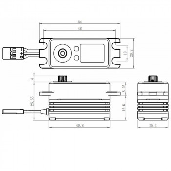 SAVOX SERVO SB-2262SG LOW PROFILE STEEL 8.4V 32KG 0.065S SAVOX SERVO SB-2262SG LOW PROFILE STEEL 8.4V 32KG 0.065S