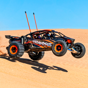 CARRO TRAXXAS X-TRUCK FUNCO SAND CAR 2WD VXL-8S ORANGE 109076-4