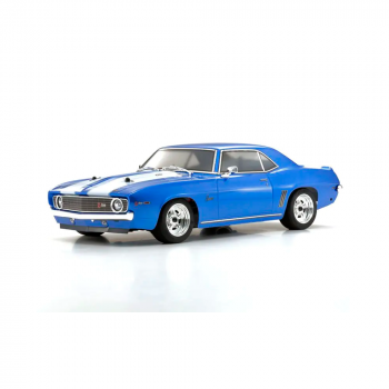 CARRO KYOSHO 1/10 FAZER MK2 1969 CAMARO Z/28 4WD BLUE 34418T1C