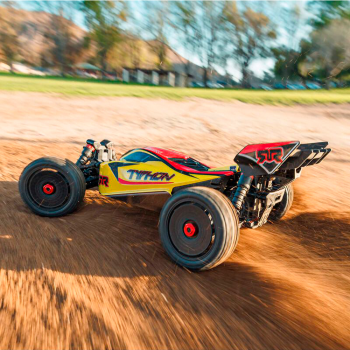 CARRO ARRMA 1/8 TYPHON MEGA 665 4WD BUGGY YELLOW ARA4206V4T2