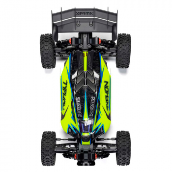 CARRO ARRMA 1/8 TYPHON 223S DSC 4WD BLX BUGGY YELLOW ARA4306V4T2