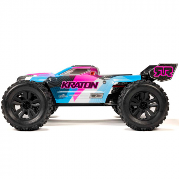 CARRO ARRMA 1/8 KRATON 6S 4WD BLX SPEED BLUE/PINK ARA8608V6T2