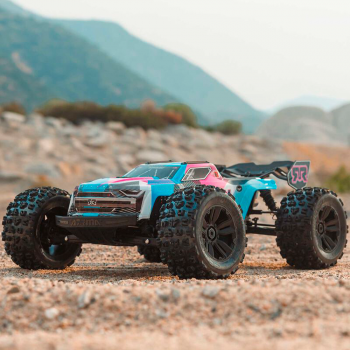 CARRO ARRMA 1/8 KRATON 6S 4WD BLX SPEED BLUE/PINK ARA8608V6T2