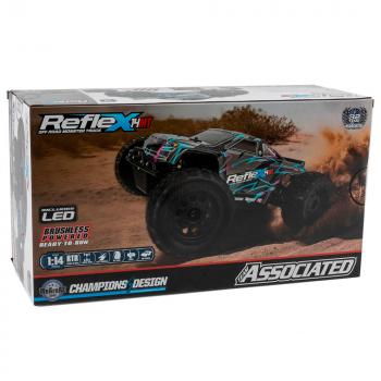 CARRO ASSOCIATED 1/24 REFLEX 14MT 4WD MONSTER BLACK/SILVER ASC20190