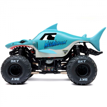 CARRO LOSI 1/18 MINI LMT MEGALODON 2S 4WD RTR MONSTER BLUE LOS01026T3