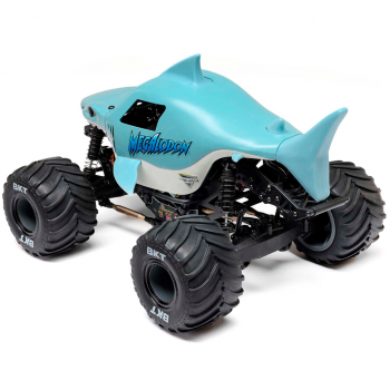 CARRO LOSI 1/18 MINI LMT MEGALODON 2S 4WD RTR MONSTER BLUE LOS01026T3
