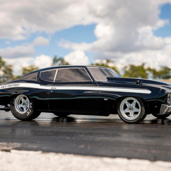 CARRO LOSI 1/16 MINI CHEVELLE 2WD RTR NO PREP DRAG BLACK LOS01023T2