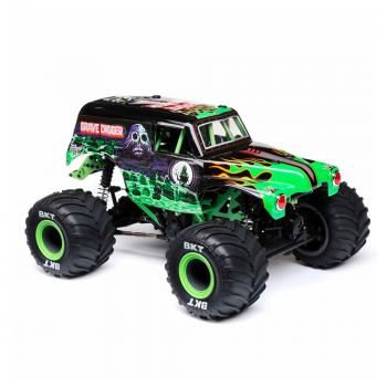 CARRO LOSI 1/18 MINI LMT GRAVE DIGGER 2S 4WD RTR GREEN LOS01026T1