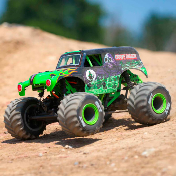 CARRO LOSI 1/18 MINI LMT GRAVE DIGGER 2S 4WD RTR GREEN LOS01026T1