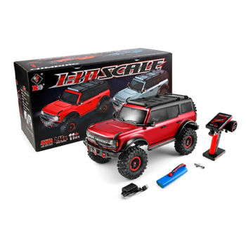 CARRO WLTOYS 1/10 JEEP CABALLO CLIMBING 11KM 4WD METAL RED 104020