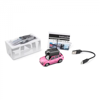 CARRO WLTOYS 1/64 FPV MINI CAMERA HD WIFI REMOTE VERSION PINK 6401-C