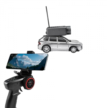 CARRO WLTOYS 1/64 FPV MINI CAMERA HD WIFI REMOTE VERSION SILVER 6401-C