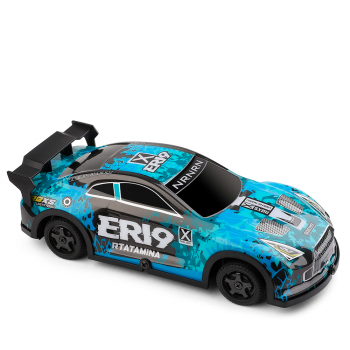 CARRO WLTOYS 1/22 ER19 RTATAMINA RACING 4WD LED SHELL 15KM BLUE 22206