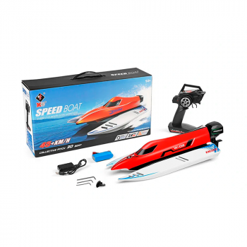 LANCHA WLTOYS SPEED BOAD 3D 45KM BLX RED WL915-A