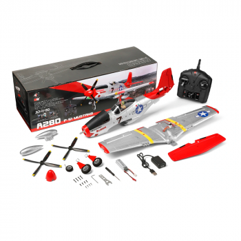 AVIAO WLTOYS P-51 MUSTANG 4CH 3D/6G A280