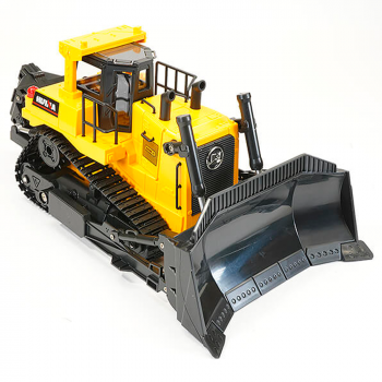 ESCAVADEIRA HUINA 1/16 COM ESTEIRA HEAVY BULLDOZER 11CH 1554