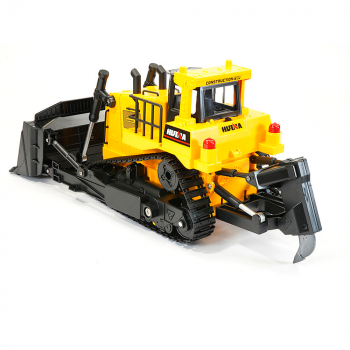 ESCAVADEIRA HUINA 1/16 COM ESTEIRA HEAVY BULLDOZER 11CH 1554