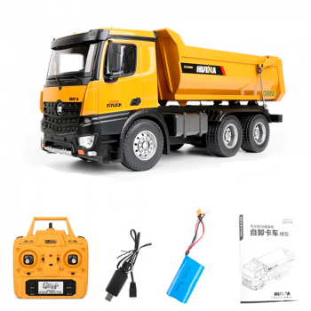 CAMINHAO HUINA 1/14 RC BASCULANTE HEAVY DUTY DUMP METAL 10CH 1582