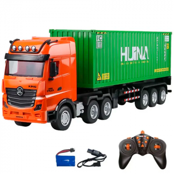 CAMINHAO HUINA 1/18 CONTAINER 9CH TRUCK 1317