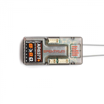RECEPTOR SPEKTRUM 6CH AR637T+ DSMX AS3X+/SAFE SPM-1032