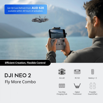 DRONE DJI NEO 2 FLY MORE COMBO (CAIXA AMASSADA) DRONE DJI NEO 2 FLY MORE COMBO (CAIXA AMASSADA)