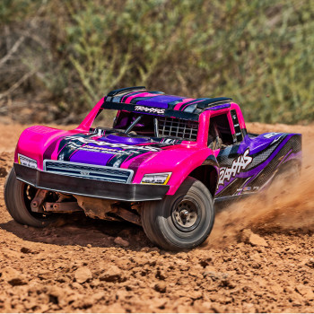 CARRO TRAXXAS MINI SLASH 4WD SHORT COURSE RTR BL-2S PURPLE 108164-1 CARRO TRAXXAS MINI SLASH 4WD SHORT COURSE RTR BL-2S PURPLE 108164-1
