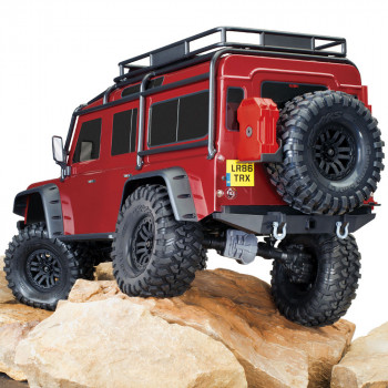 CARRO TRAXXAS 1/10 TRX-4 LAND ROVER DEFENDER TQI RED 82256-4 CARRO TRAXXAS 1/10 TRX-4 LAND ROVER DEFENDER TQI RED 82256-4