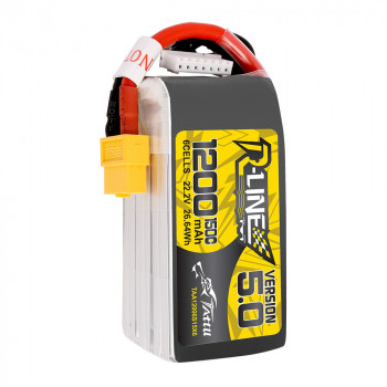 GENS ACE TATTU R-LINE 22.2V 1200MAH 150C 6S 5.0 LIPO XT60 PLUG