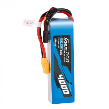 GENS ACE 22.2V 4000MAH 60C 6S LIPO XT90 PLUG
