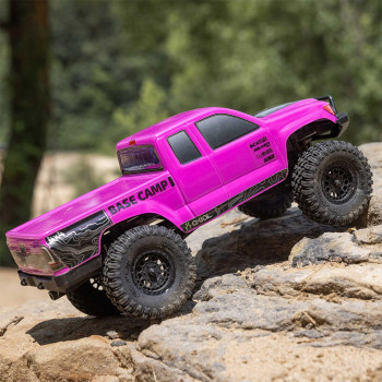 CARRO AXIAL 1/24 SCX24 BASE CAMP 4WD RTR PINK AXI-1219T3