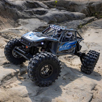 CARRO AXIAL 1/18 UTB18 CAPRA 4WS 4WD RTR ROCK CRAWLER BLUE AXI-1750T1