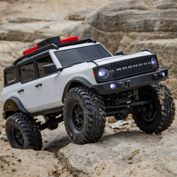 CARRO AXIAL 1/24 SCX24 FORD BRONCO 4WD RTR CRAWLER WHITE AXI00006V2T4
