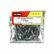 T-PINS NICKEL PLATED 1-1/2 100PC DUB254