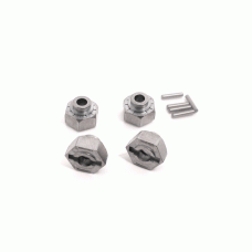 HEX WHELL HUB 12MM SILVER HPI 86349