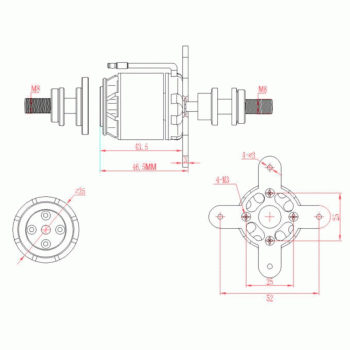 MOTOR E-MAX GT2820/05 1180KV GT