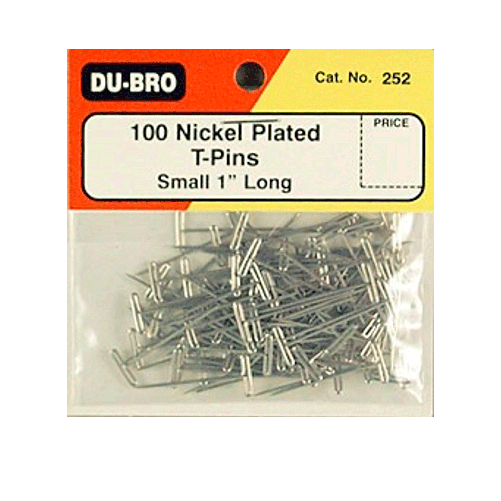 DUBRO NICKEL PLATED T-PINS 1