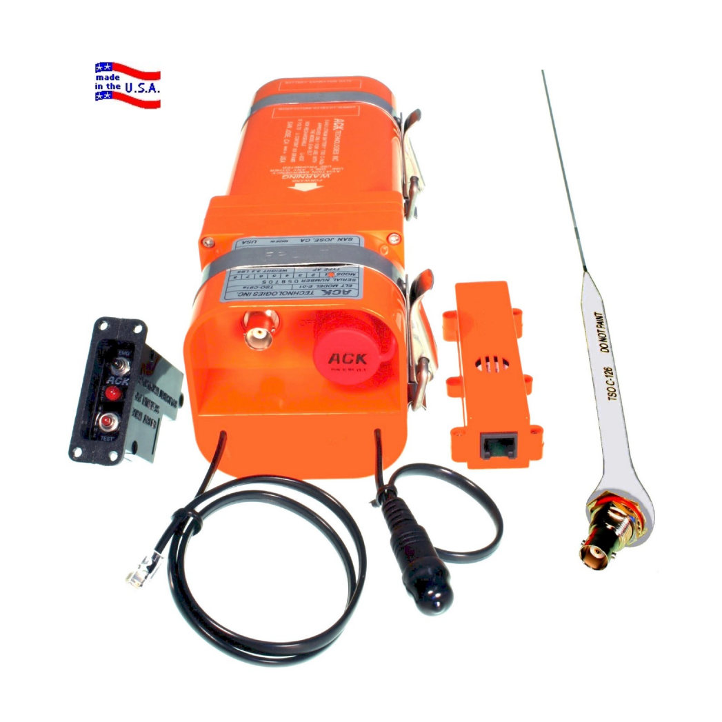 ACK ELT 406/121.5 MHZ FAA TSO E-04 C-91A/142A/126B