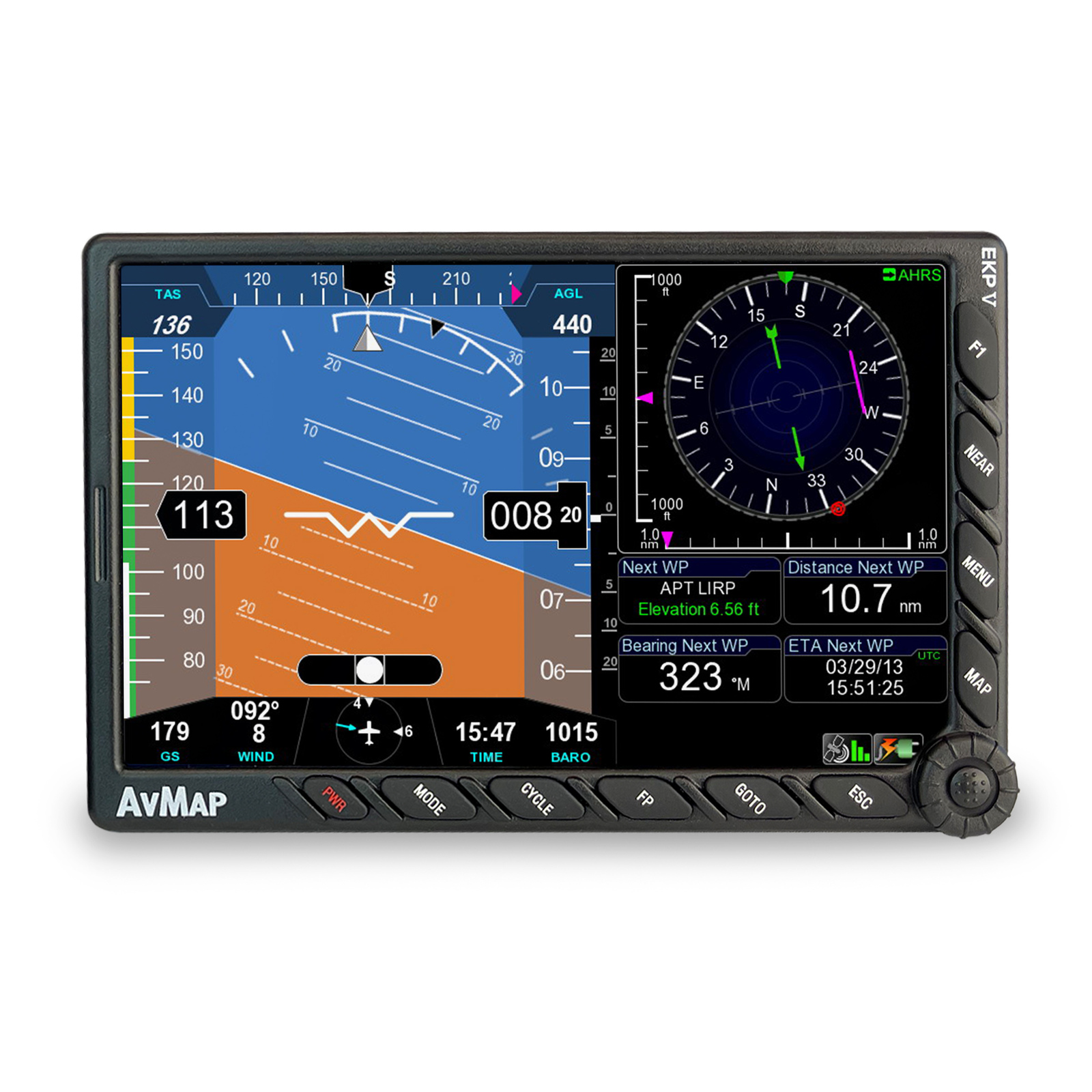 AVMAP EFIS GPS SOUTH AMERICA (EKP-V/ADAHRS/DOCK)