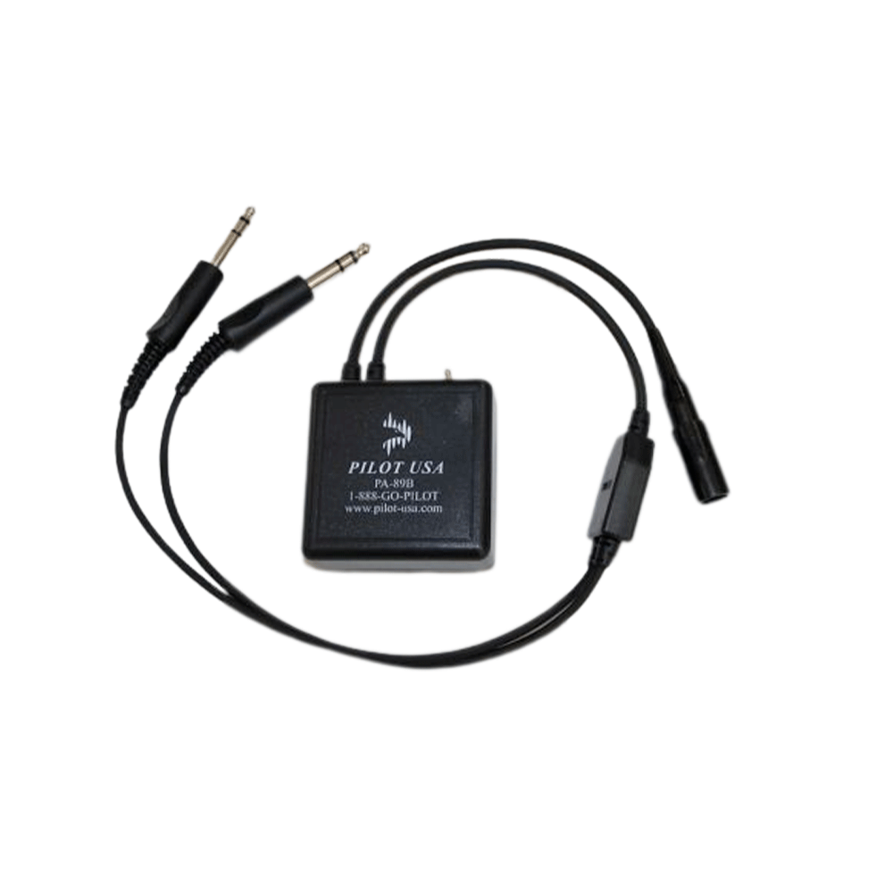 PILOT USA ADAPTER 6PIN TO DUAL PLUG WITH ADAPTER PA-89B (LIGHTSPEED)