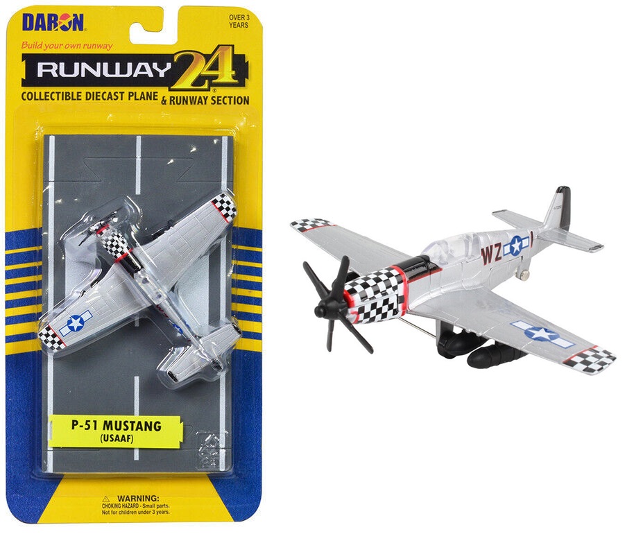 RUNWAY-24 P-51 MUSTANG SILVER (USAAF) RW195