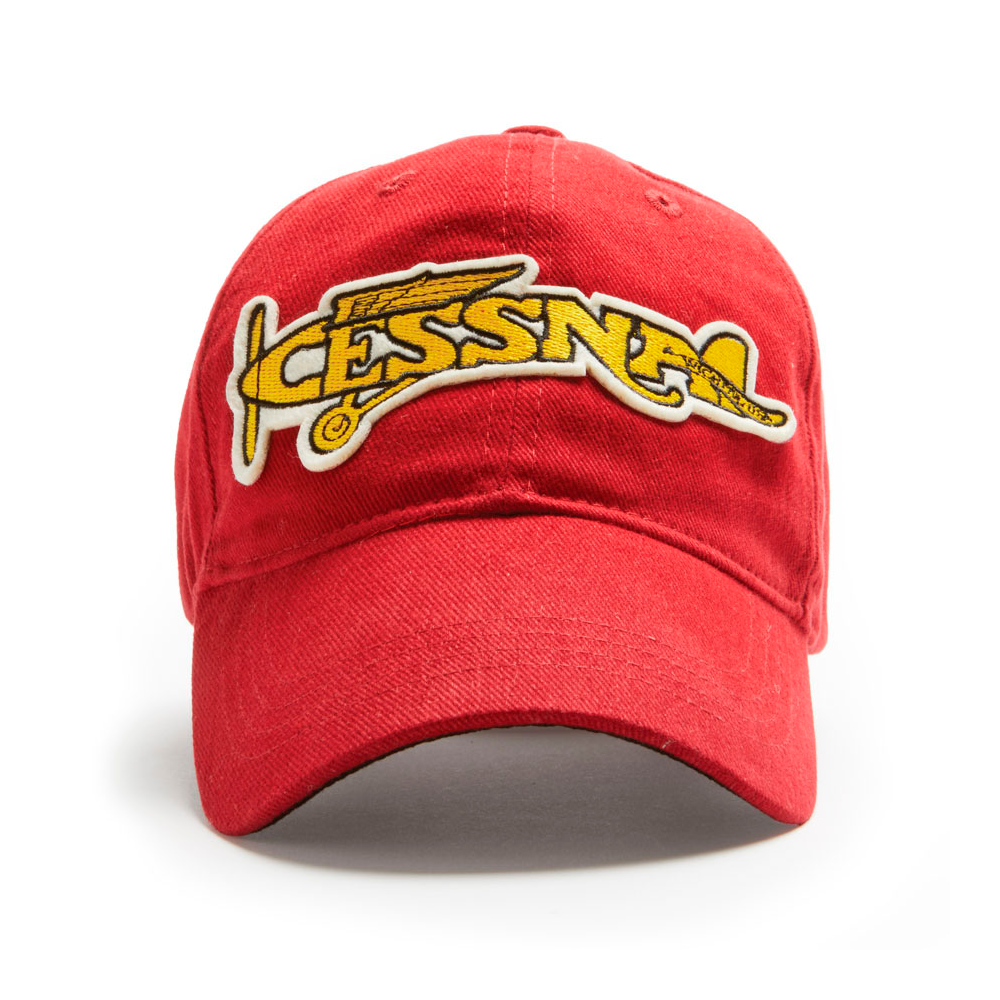 RED CANOE BRANDS CAP CESSNA PLANE HERITAGE RED U-CAP-CEPL-01-HR