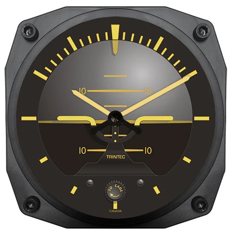 TRINTEC CLOCK 6 ARTIFICIAL HORIZON VINTAGE CLOCK NTRN-9063V