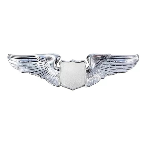 WINGS PILOT SMALL TACKETTE SILVER (3.8CM)