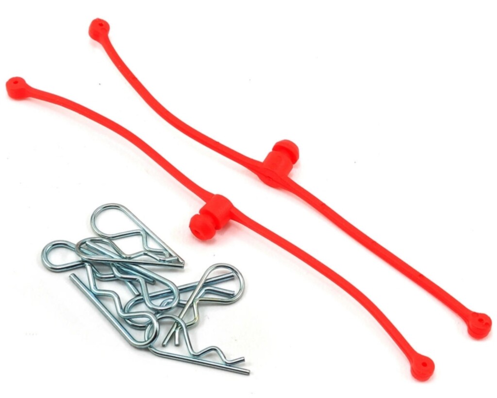 BODY CLIPS RETAINERS RED 2PC DUB 2248