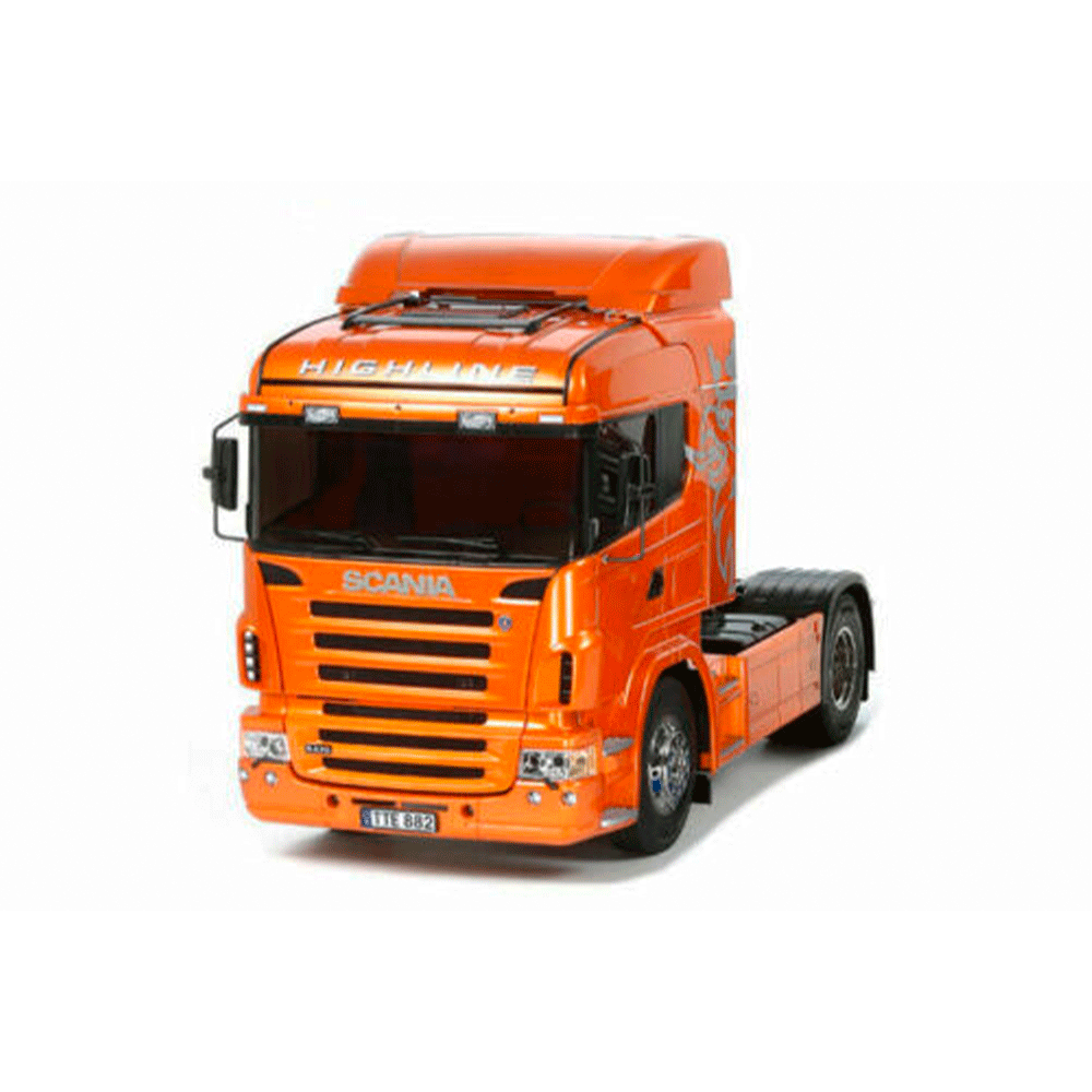 SEMI-TRUCK TAMIYA 1/14 RC SCANIA R470 HIGHLINE ORANGE EDIT. KIT 56338