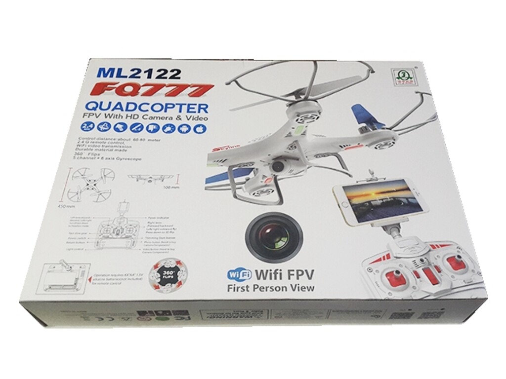 QUADROCOPTERO C/FPV WI-FI ML2122 