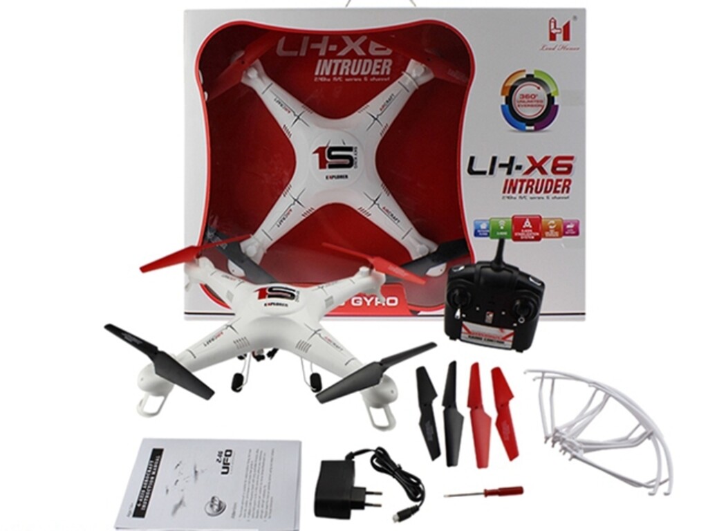 MR QUADRICOPTER X6 COM MONITOR FPV