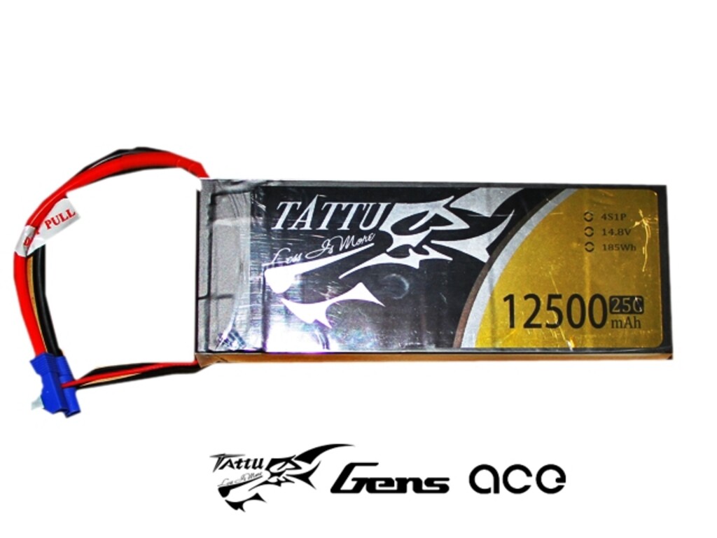 GENS ACE 14.8V 12500MA 25C MULTIROT EC5