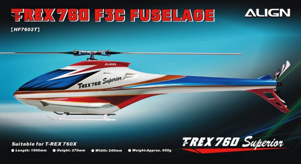 TR760 F3C FUSELAGE BLUE HF7602T